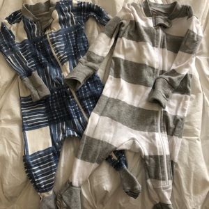 Burt’s Bees two pack footie pjs